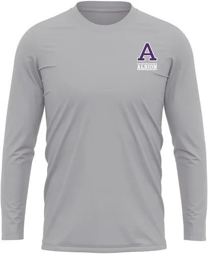 Miniatura 132 de Camisa deportiva de manga larga oficial de la NCAA Collegiate para hombre, con logotipo en el pecho izquierdo, colección Athletic Heather