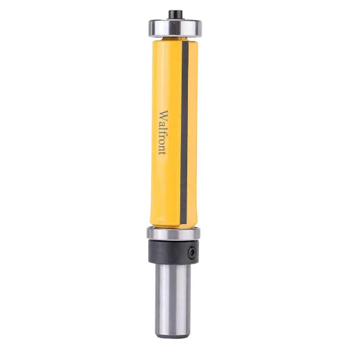 Rodamiento superior e inferior Broca de enrutador de ajuste al ras de 3/4 pulgadas de diámetro 1/2 pulgada de vástago de 2-1/2 pulgadas de longitud