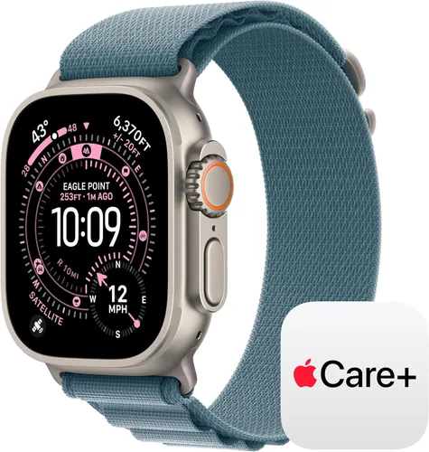 Miniatura 10 de Apple Watch Ultra 3 [GPS + Cellular 49mm] Reloj inteligente para correr y multideporte con funda de titanio resistente con bucle milanés de titanio