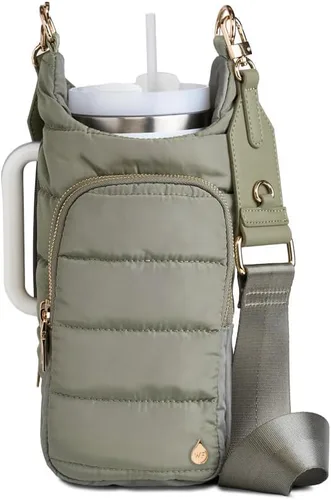 Miniatura 26 de WanderFull® Ranura con cremallera original HydroBag® HANDLE™ para mango, soporte para botella de agua cruzado manos libres y accesorios para vasos