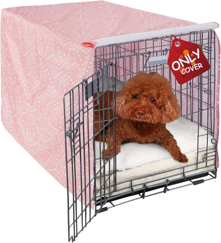 Miniatura 7 de Explore Land - Funda para jaula de perro de 36 pulgadas, de poliéster, resistente, ajuste universal para jaula de perro de alambre (gris)