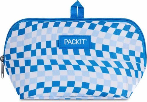 Miniatura 11 de PackIt Bolsa de aperitivos congelable, negra, fabricada con tecnología EcoFreeze plegable, reutilizable, cierre de cremallera que se bloquea en aire