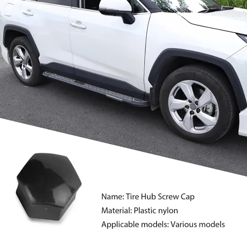 Miniatura 4 de UGSHY 20 piezas de cubiertas para tuercas de rueda, tapas antipolvo de 19 mm hexagonales para pernos de rueda, tapas de tuerca de rueda de plástico