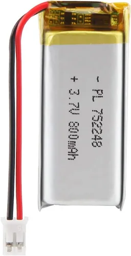Miniatura 12 de Batería recargable Lipo de polímero de litio de 3.7V 3000mAh 605080 con conector PH2.0.000 in JST para altavoz y dispositivo inalámbrico