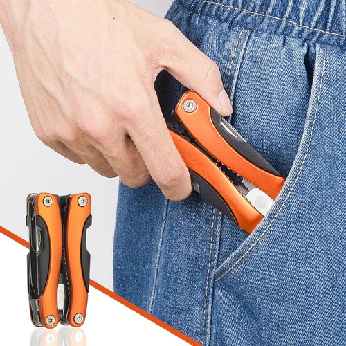 Miniatura 6 de WIWUE GUO Alicates de punta de aguja, multiherramienta, esenciales de senderismo, regalos para padres, cuchillo de bolsillo, alicates