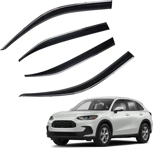 Miniatura 57 de Protectores de lluvia compatibles con modelos Trailblazer/GMC Envoy 2002-2009 para 5 pasajeros, visera de ventana lateral, deflector de viento