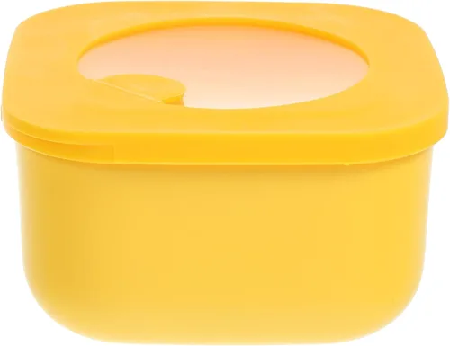 Kichvoe Contenedor de almacenamiento de rebanadas de queso de 4.72 x 2.67 pulgadas, soporte para mantequilla con tapa para refrigerador, alimentos