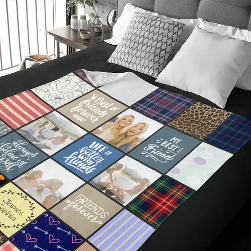 Miniatura 52 de Mantas personalizadas con foto, manta de fotos personalizada, mantas personalizadas con imagen, regalos personalizados para mujeres, hombres