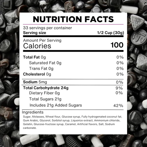 Miniatura 2 de Venco Griotten Salty Licorice Squares - Caramelo de Regaliz Salado Holandés Original de los Países Bajos - Dulce de Anís Suave Dulce y Salado