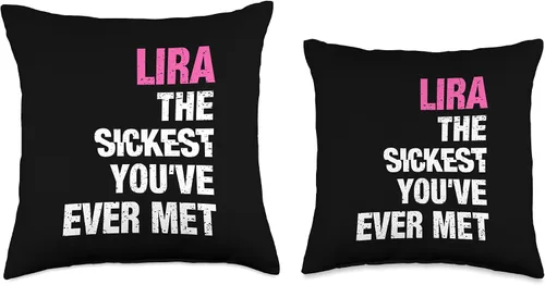 Miniatura 3 de Lira The Sickest You've Ever Met Personalized Name Throw Pillow