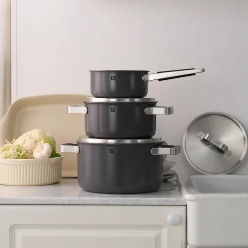Miniatura 2 de ZWILLING Pure - Juego de utensilios de cocina de acero inoxidable, 6 piezas, color gris