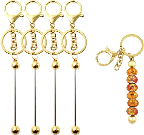 Miniatura 9 de 60 piezas de ganchos giratorios premium con anillas para llaves, ganchos de llavero con cierre de langosta de metal para manualidades con cordón
