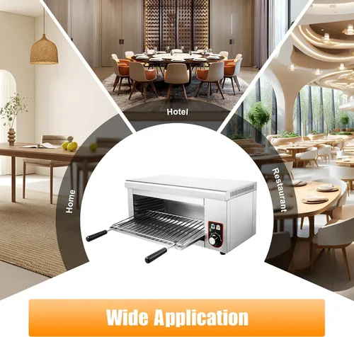 Miniatura 5 de Horno eléctrico de una sola pared, horno tostador de convección de 1500 W, capacidad media, hornear, asar, freír al aire, tostar, mantener el calor