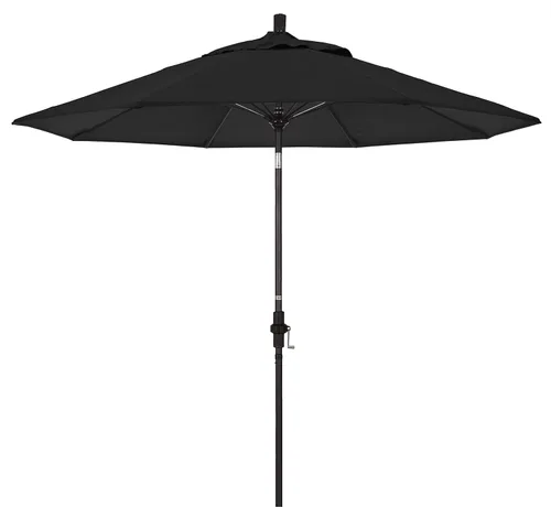 Miniatura 24 de California Umbrella GSCUF908117-5461 - Sombrilla redonda de 9 pies con poste de aluminio y varillas de fibra de vidrio para patio, 9 pies