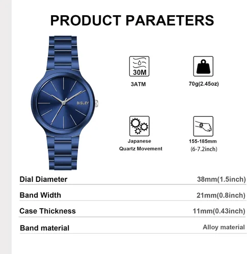 Miniatura 2 de Bisley Reloj de pulsera de metal para mujer