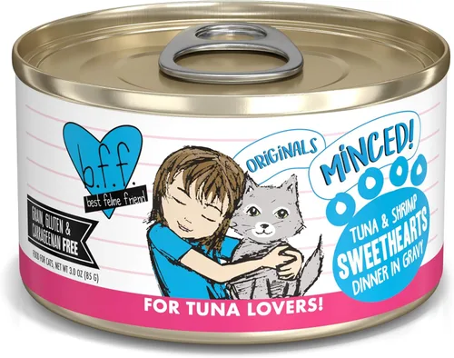Miniatura 30 de Weruva BFF - Comida húmeda natural picada para gatos, atún y tilapia en pareja en gelatina, lata de 3 oz, paquete de 24