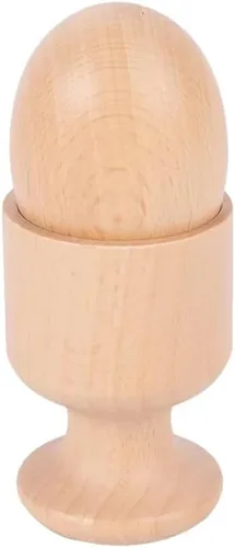 Miniatura 2 de JE JOUE Montessori Materials Huevo de madera con taza para juguete infantil