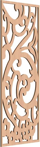 Miniatura 155 de Bridgewater - Paneles de pared decorativos de madera con calado, 9 3/8 pulgadas de ancho x 24 3/8 pulgadas de alto x 1/4 de alto, nogal