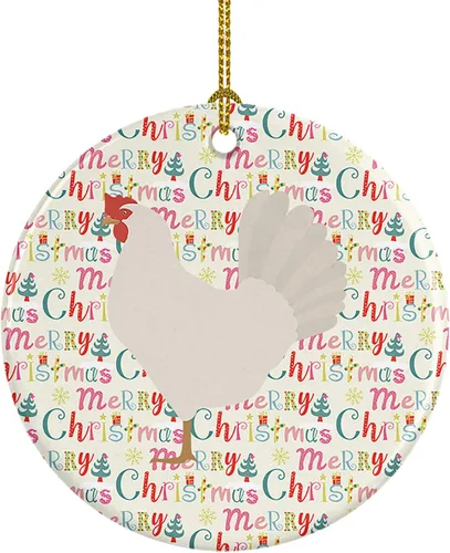 Miniatura 145 de Caroline's Treasures Adorno de cerámica de avestruz común para árbol de Navidad, decoración colgante para el hogar, Navidad, vacaciones, fiesta
