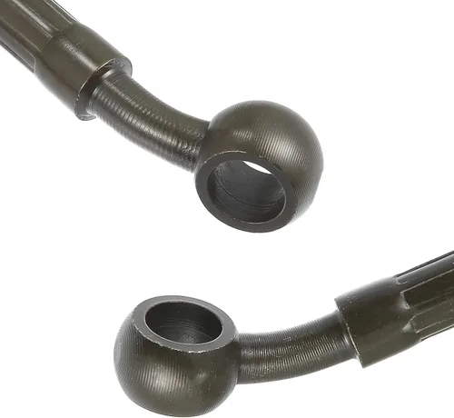 Miniatura 8 de X AUTOHAUX 23.6 in 23.62" Longitud 0.394 in ID motocicleta freno hidráulico manguera tubo tubo de manguera de acero inoxidable 28° cable trenzado
