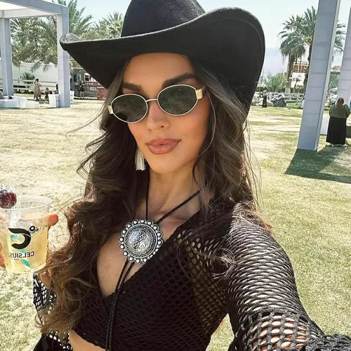 Miniatura 7 de Lentes de sol ovalados retro para mujeres y hombres, lentes de sol ovalados de metal de los años 90, tonos vintage