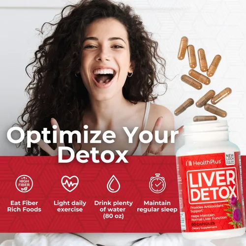 Miniatura 5 de Health Plus Cápsulas de desintoxicación hepática, 60