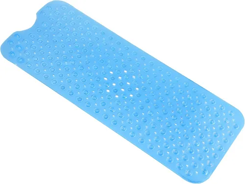 Miniatura 10 de Almohadilla de ducha antideslizante para bañera, 21 x 21 pulgadas, suave, de gran tamaño, lavable a máquina, con orificios de drenaje, ventosa