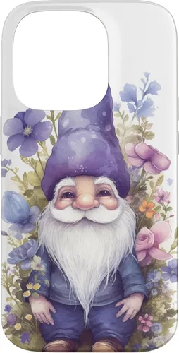 Miniatura 17 de Funda para iPhone 12/12 Pro Cute Purple Aesthetic Anemones Flower Pattern Lavender Gnomo