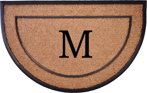 Miniatura 18 de Home & More Calloway Mills - Felpudo con monograma de medio círculo, letra (M, 24 x 36 pulgadas)