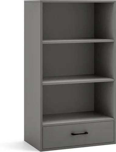Miniatura 7 de Giantex Estantería de 4 niveles con cajón, organizador de pie de 42.5 pulgadas de alto, estantes de almacenamiento con dispositivo anti-caída