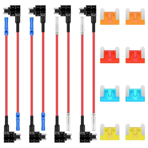 Miniatura 10 de 4 tipos de kit de fusibles de toma de circuito para coche de 12V 12 voltios de perfil bajo Mini Micro2 estándar Fusibles de toma APR ATC ATO ATS