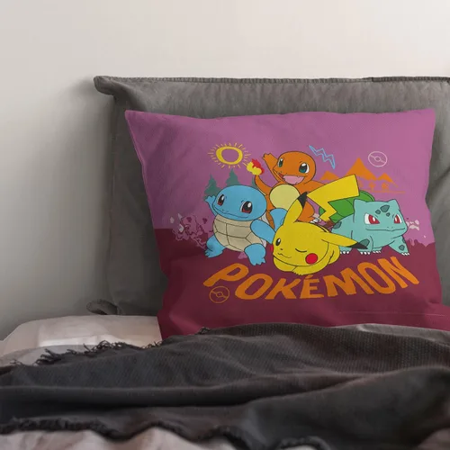 Miniatura 4 de NORTHWEST Almohada Pokémon, 18 x 18 pulgadas, para salir Ve afuera