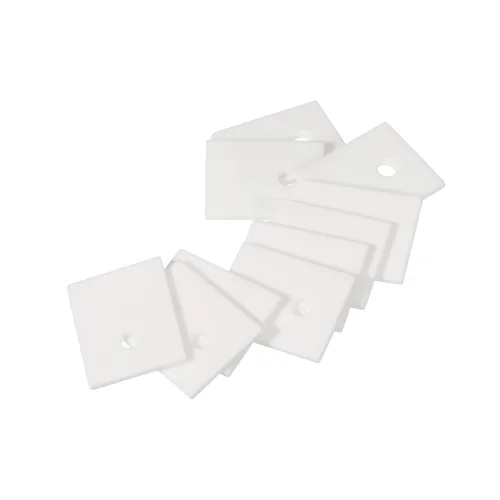 Miniatura 6 de PATIKIL Hoja de cerámica de alúmina almohadilla de enfriamiento Hoja aislante 10pcs 0.138 in agujero alta dureza para transistor MOS