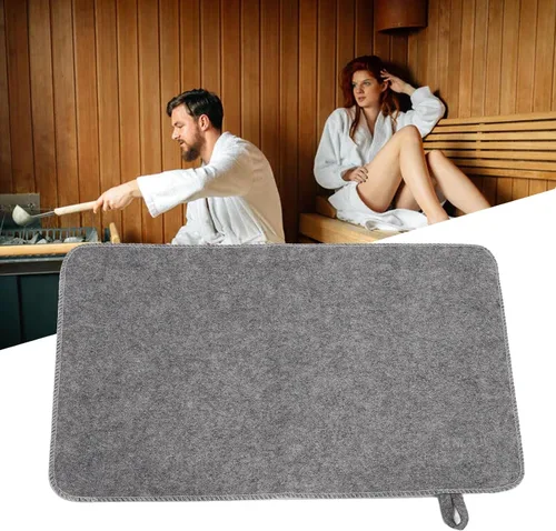 Miniatura 3 de Dioche Cojín de fieltro para sauna, aislamiento térmico para sauna, baño, casa, ducha, portátil, absorbente de agua, para hombres y mujeres