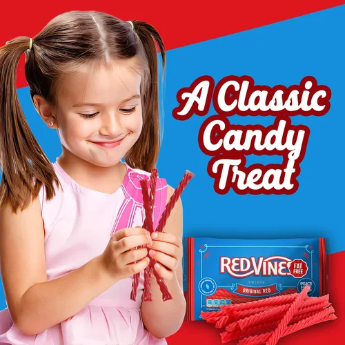 Miniatura 7 de RedVines - Regaliz rojo a granel, paquete de 3, giros originales de regaliz rojo, regaliz suave y masticable, dulces de San Valentín a granel, sin