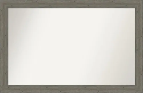 Miniatura 229 de Amanti Art Espejo de pared personalizado no biselado (24.5 x 24.5 pulgadas), marco gris marrón alta, varios tamaños personalizados, espejo de baño