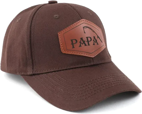 Miniatura 12 de Gorra de camionero para papá, gorra de béisbol, gorra de papá, gorra de cuero grabada con láser