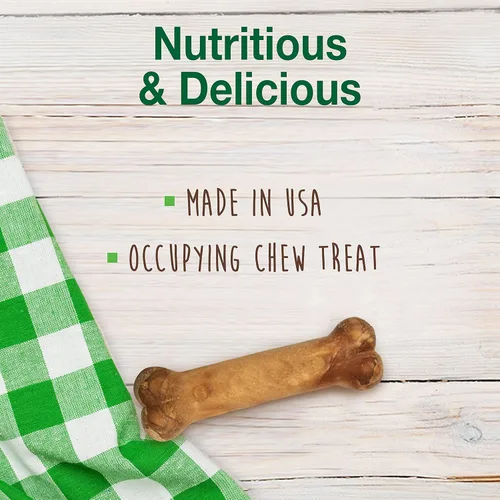 Miniatura 3 de Nylabone Healthy Edibles Masticables Naturales para Perros Golosinas Masticables de Larga Duración para Perros, Sabor a Carne Asada y Pollo