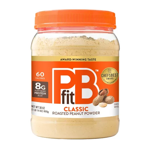 Miniatura 10 de PBfit 30 onzas de mantequilla de maní en polvo sabor a chocolate, mantequilla de maní en polvo de cacao hecha de cacahuetes tostados reales y cacao