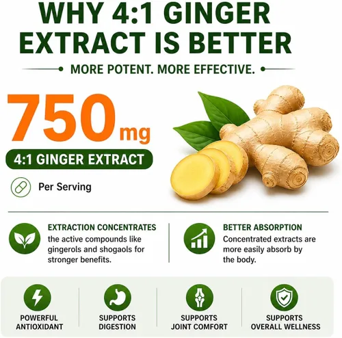 Miniatura 6 de Curcumina de cúrcuma con jengibre, fórmula de alta potencia de 1750 mg con 95% de curcuminoides estandarizados y extracto de jengibre, pimienta