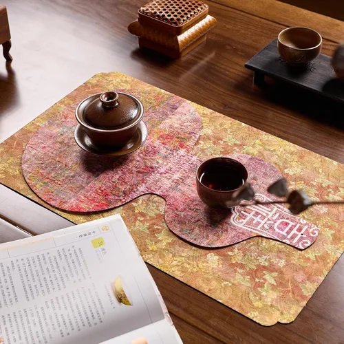 Miniatura 23 de Extra Long 2-Piece Table Runner Set 118, Waterproof Banquet Table Decor, Double Sided Event Cloth, Heavy Duty Tea Mat, Washable Reversible Brocade