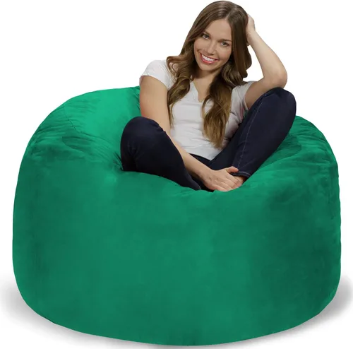 Miniatura 44 de Chill Sack Bean Bag Funda para silla, 3 pies, microgamuza - Oliva