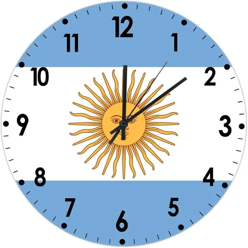 Miniatura 563 de Cheyan Reloj de pared con bandera de Canadá de 12 pulgadas, silencioso, sin tictac, de PVC, funciona con pilas, reloj redondo decorativo, regalo