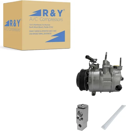 RYC Compresor de aire acondicionado automotriz y kit de embrague de A/C KT AB95-01 (se adapta a Ford Edge 2.0L 2012, 2013, 2014)