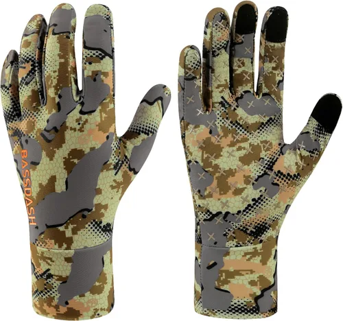Miniatura 10 de BASSDASH Guantes de caza de camuflaje para hombres UPF 50+ Guantes ligeros con pantalla táctil para pesca, senderismo y actividades al aire libre