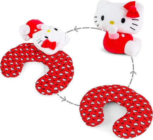 Miniatura 10 de Sanrio Cinnamoroll - Almohada cervical reversible y felpa para adultos, esenciales de viaje para un apoyo extra cómodo en aviones, automóviles