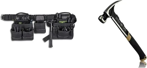 AWP Especi-M22CF - Martillo de herramientas para carpintero, 22 onzas, garra de rasgar, cara fresada, agarre absorbente de golpes, 3% donado a