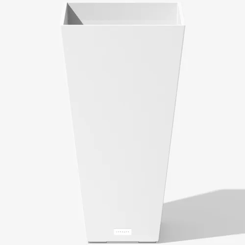 Miniatura 26 de Veradek V-Resin - Macetero cónico para interiores y exteriores, paquete de 2 (26 pulgadas, gris)