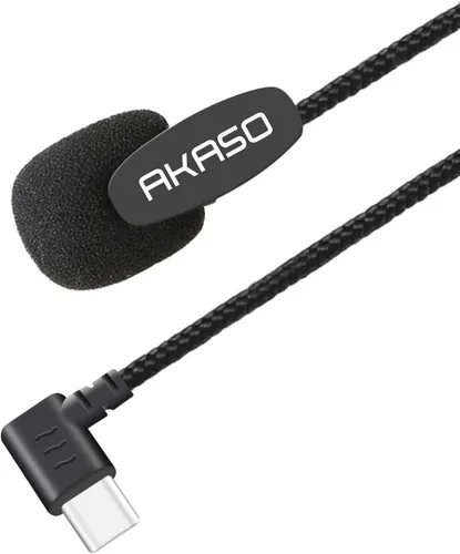 Miniatura 3 de AKASO Micrófono externo Brave 7/Brave 8/Brave 6 Plus solo cámara de acción (puerto tipo C)