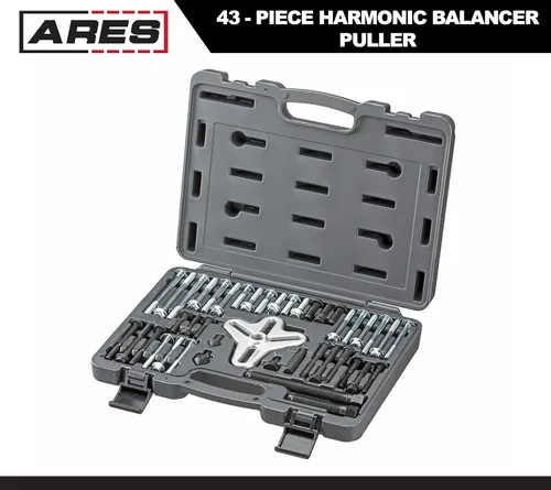 Miniatura 2 de ARES 71000-Juego de extractores de equilibrador armónico de 43 piezas, uso con equilibradores armónicos, volantes, poleas de cigüeñal y engranajes